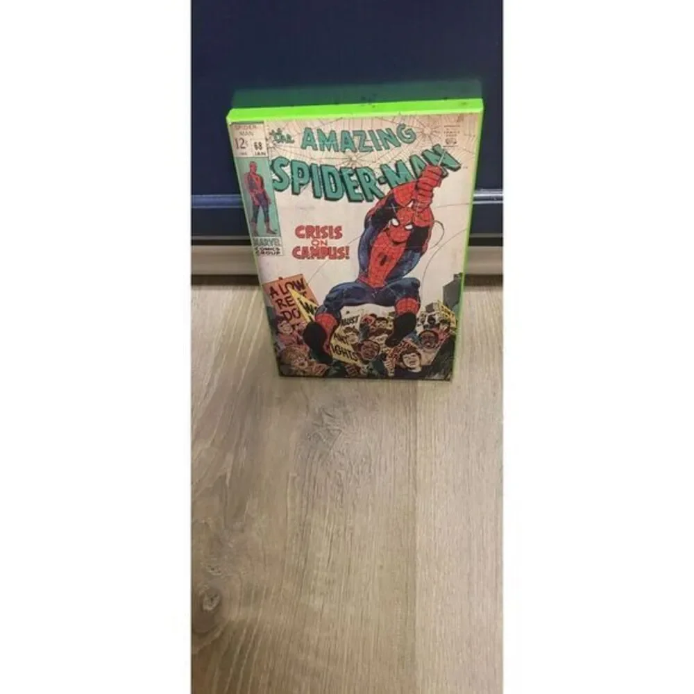 Marvel Amazing Spider-Man‎ Crisis Campus Wood Wall Decor Comics Art